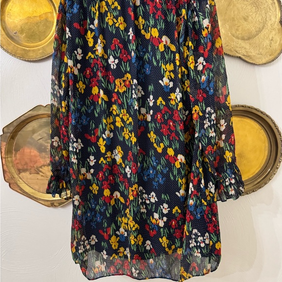 Tory Burch Navy Floral Dress - Picture 6 of 6